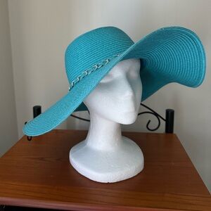 Turquoise summer hat